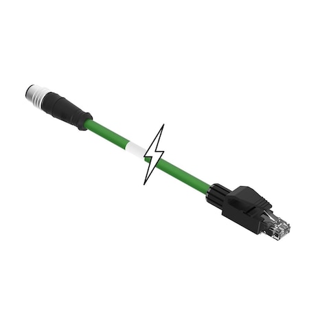 Molex M12-4P(D) -FE-ST/RJ45-M-1M-PUR 1201080264